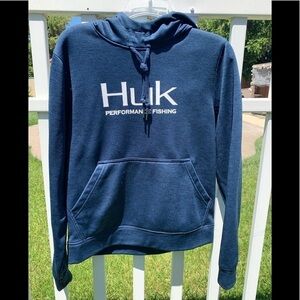 Huk performance fishing fleece hull hoodie